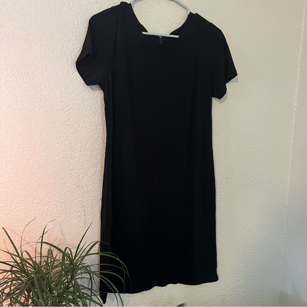 Basic black tee dress